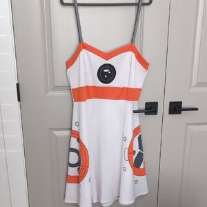 Torrid White and Orange Dress